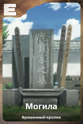 Карточка персонажа Могила