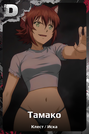 Карточка персонажа Тамако
