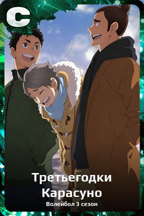 Карточка персонажа Третьегодки Карасуно