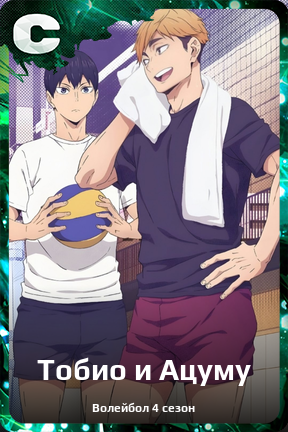 Карточка персонажа Тобио и Ацуму