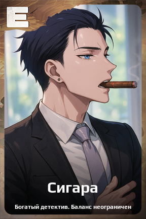 Карточка персонажа Сигара