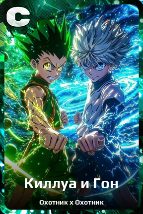 Карточка персонажа Киллуа и Гон