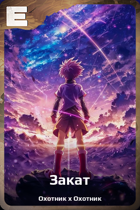 Карточка персонажа Закат