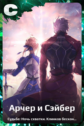 Карточка персонажа Арчер и Сэйбер