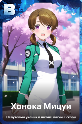 Карточка персонажа Хонока Мицуи