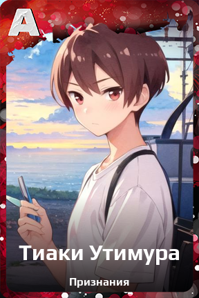 Карточка персонажа Тиаки Утимура