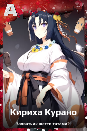 Карточка персонажа Кириха Курано