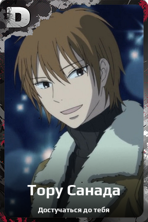 Карточка персонажа Тору Санада